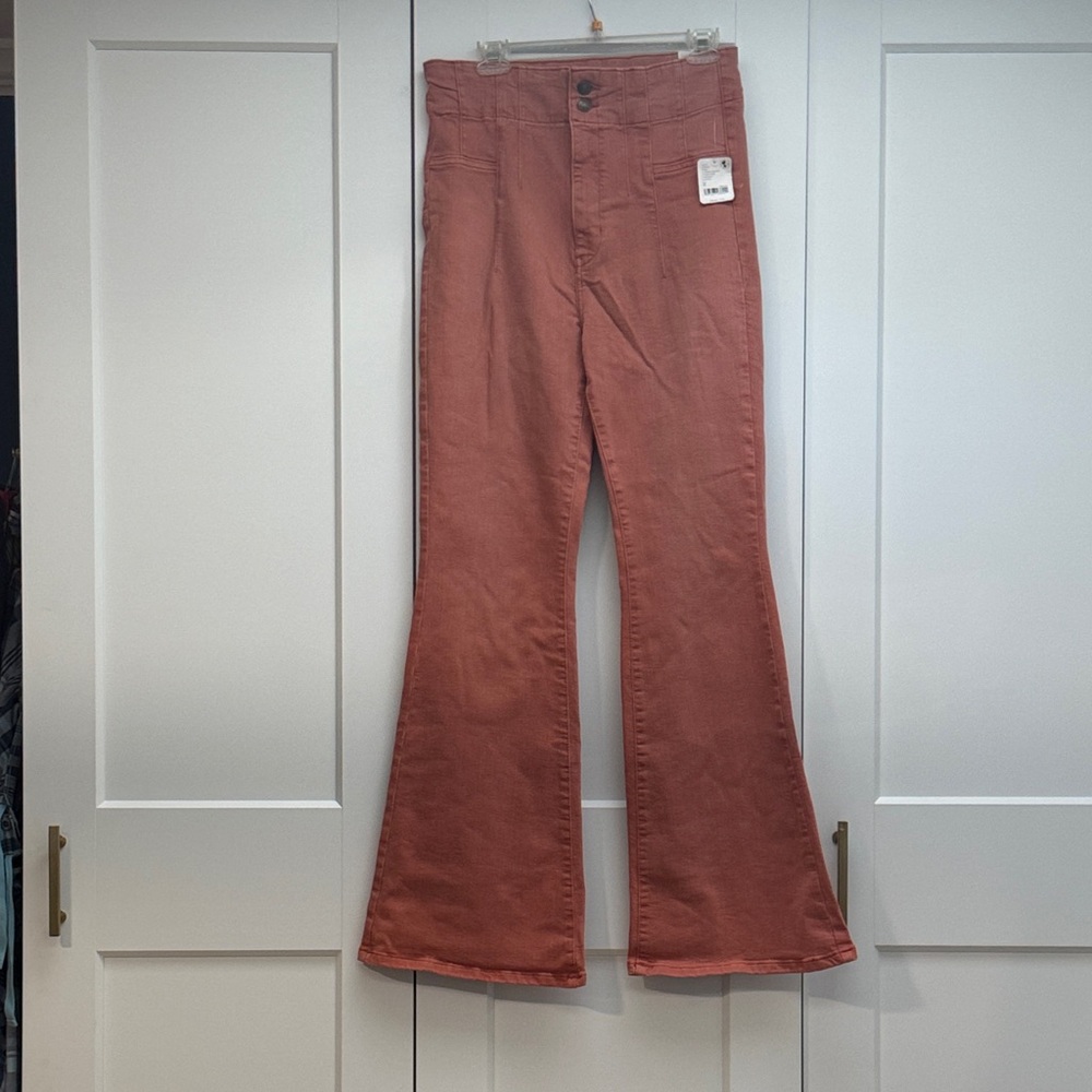 We The Free Jayde High Rise, Women's Flare Jeans in Rust
